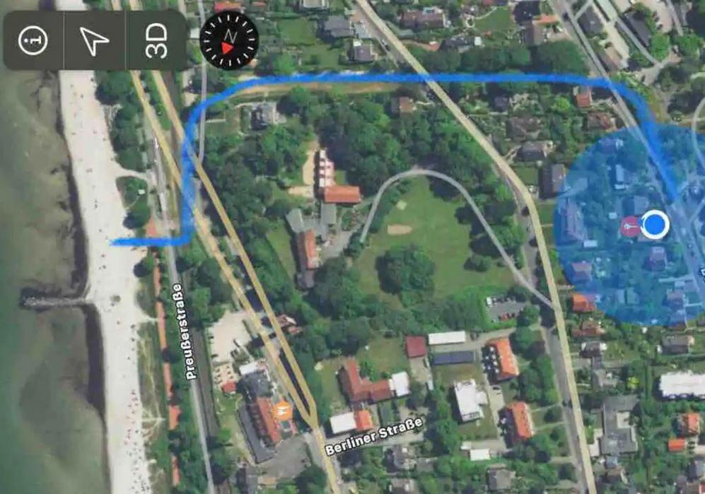 Im Bademantel An Den Strand Mit Terrasse Эккернфёрде Экстерьер фото